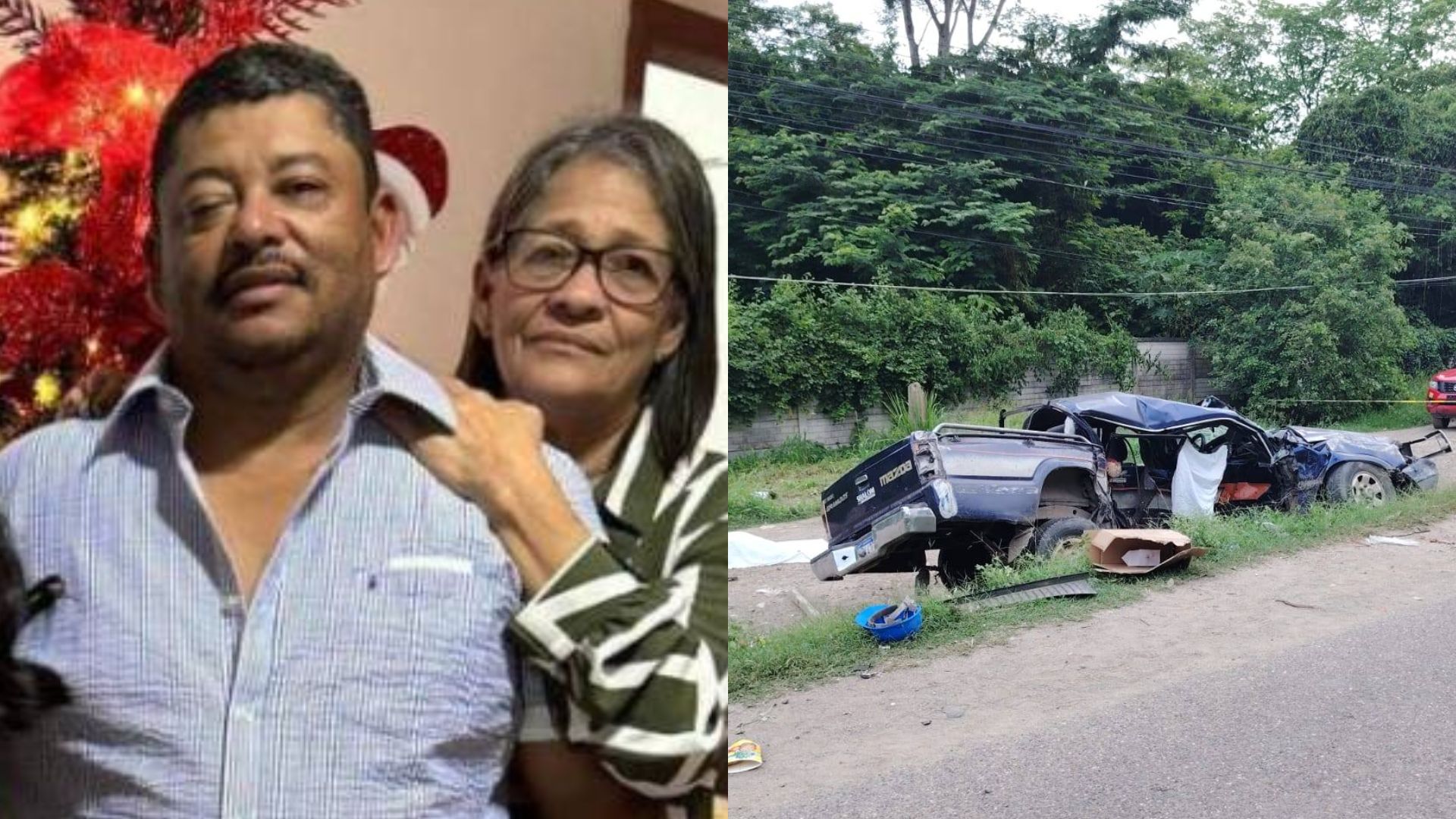 Padres de reconocida periodista fueron las víctimas de accidente en Villanueva, Cortés