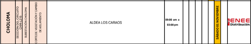 Lista de colonias que no tendrán luz pasado mañana
