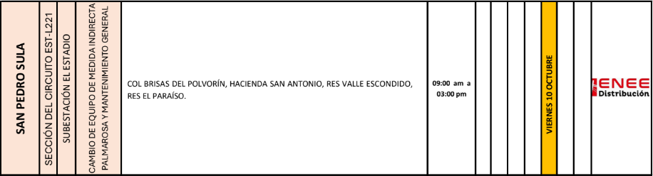 Lista de colonias que no tendrán luz pasado mañana