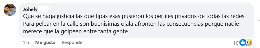 Captura de pantalla del comentario