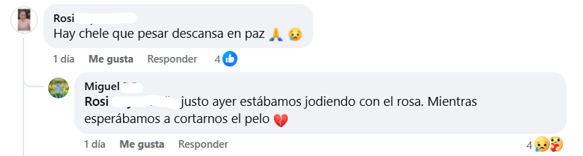 Captura de pantalla de los comentarios