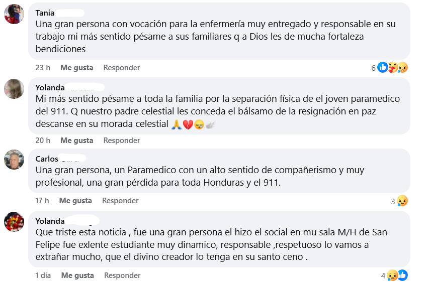 Capturas de pantalla de los comentarios