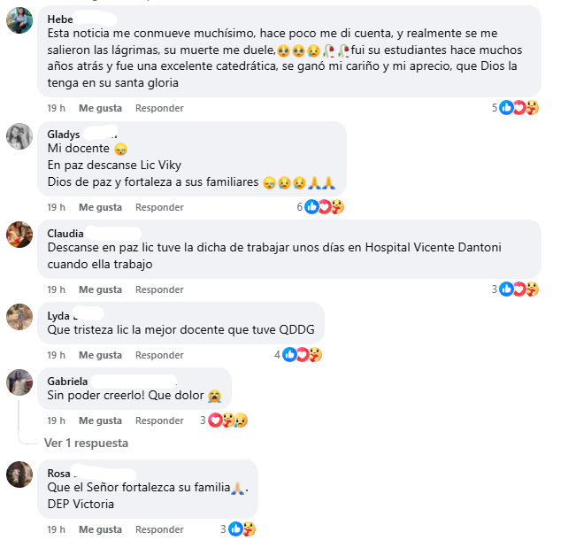 Captura de pantalla de los comentarios