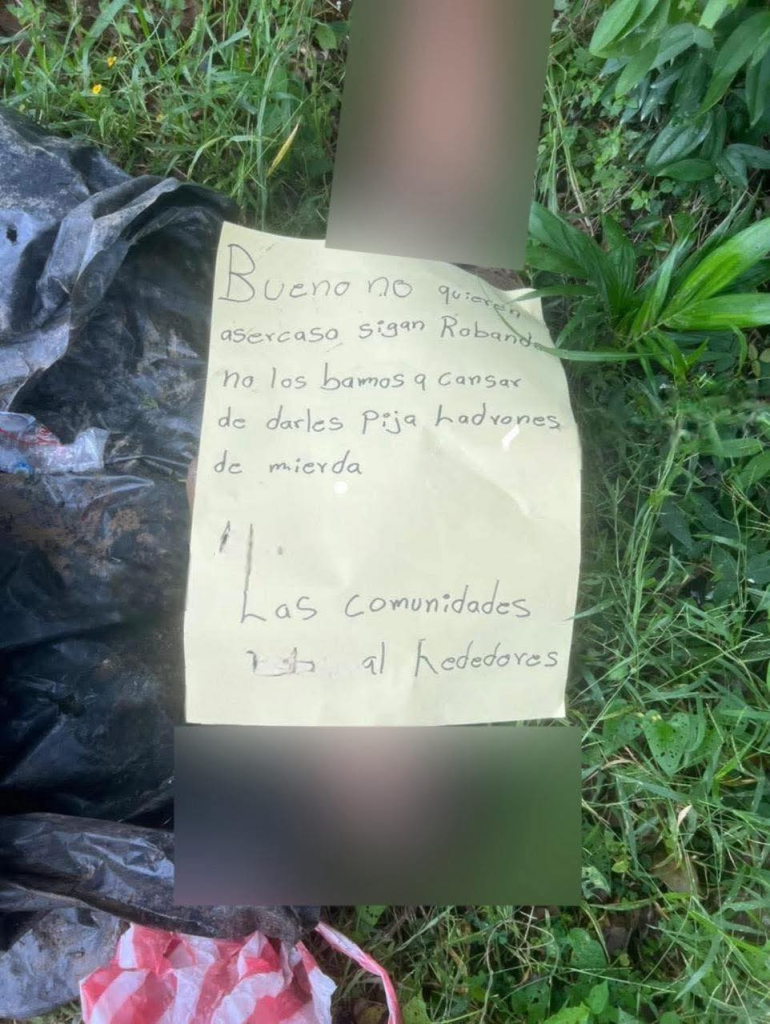 Una foto del hallazgo