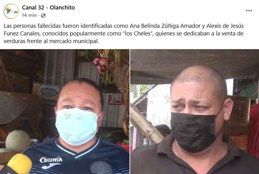 Captura de pantalla de la publicación