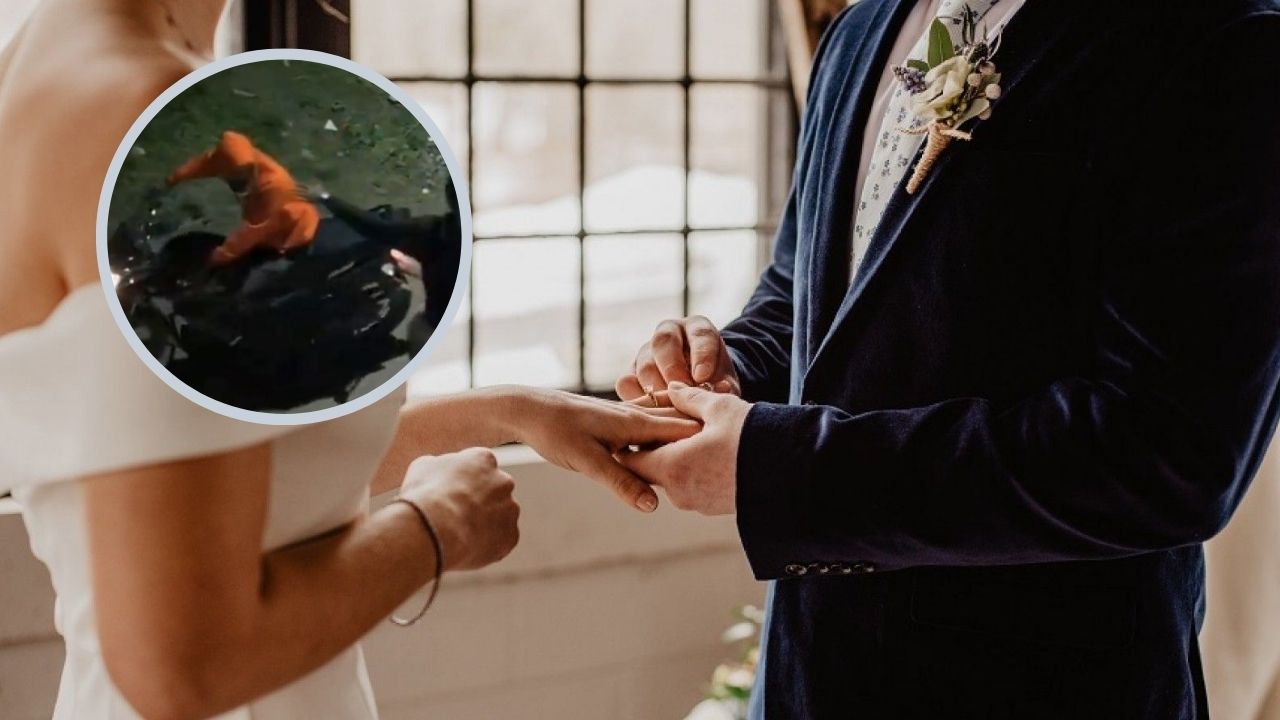 Empujón accidental en plena boda termina con un invitado apuñalando al novio