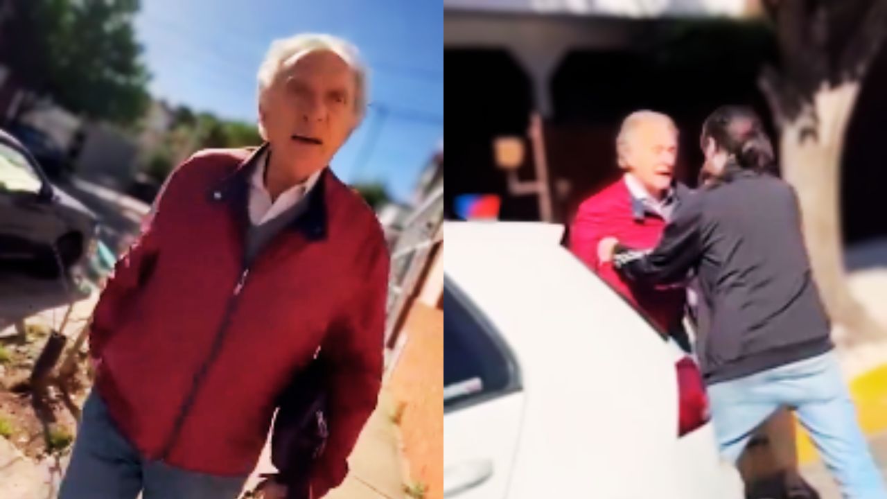 Vídeo: 'Me duele': Por 'estacionar mal su carro', anciano le dio trompada a una joven