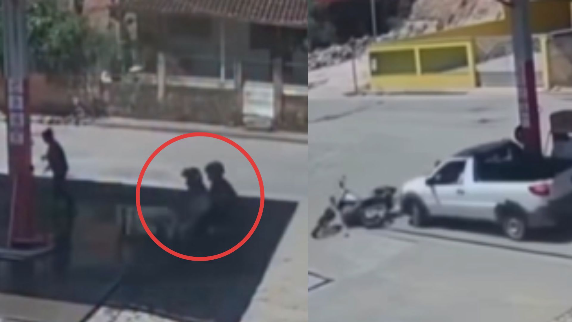 'Me llevaban las ganancias': el momento en que un comerciante embiste a ladrones en gasolinera