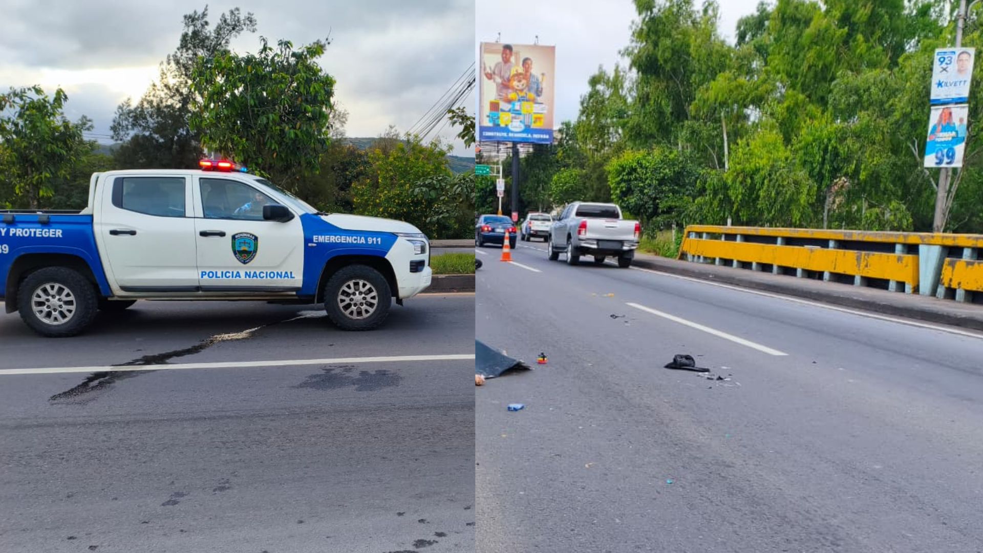 'Andaba mal el casco': así fue accidente donde murió motociclista en Tegucigalpa