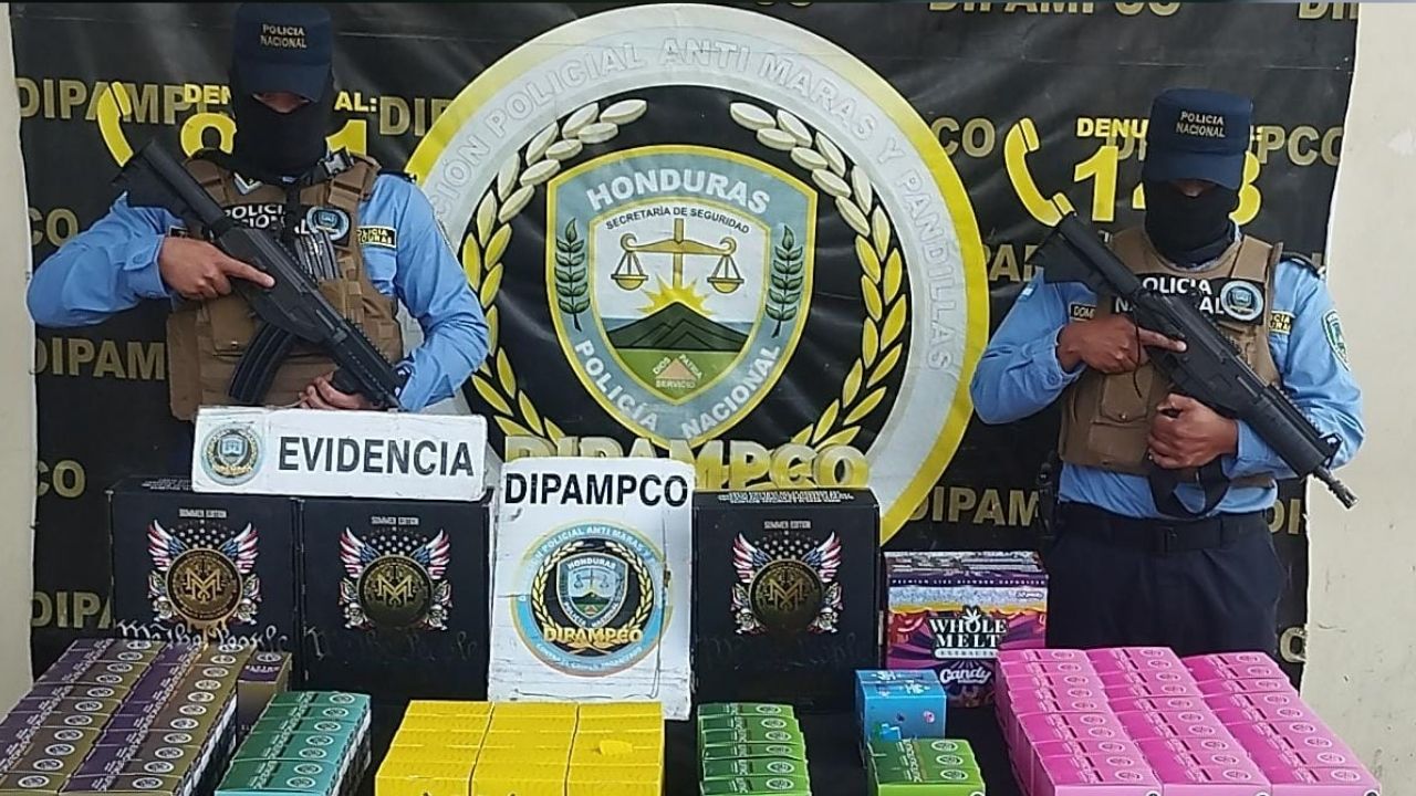 Estos eran los puntos de distribución de drogas sintéticas decomisadas en Tegucigalpa