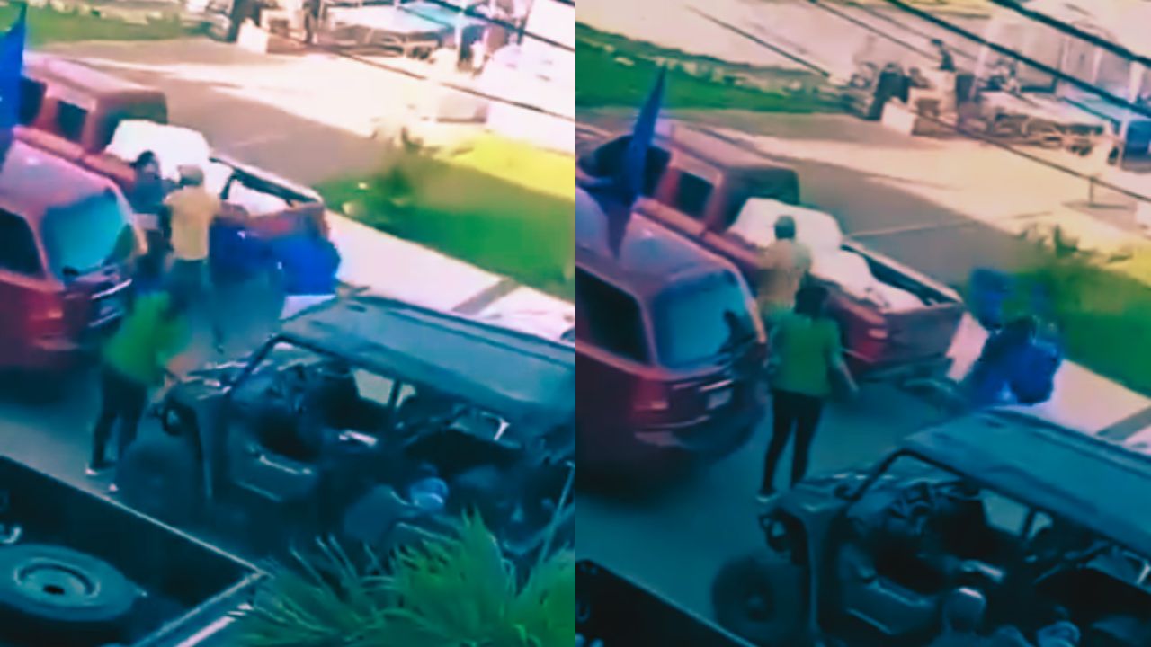 Vídeo: Hombre bofeteó a una mujer en medio de pelea de simpatizantes del PN