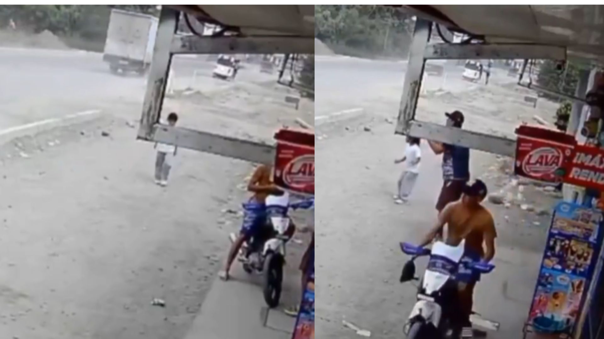 Video sensible: acribillan a hombre frente a niña de 6 años que iba a la pulpería
