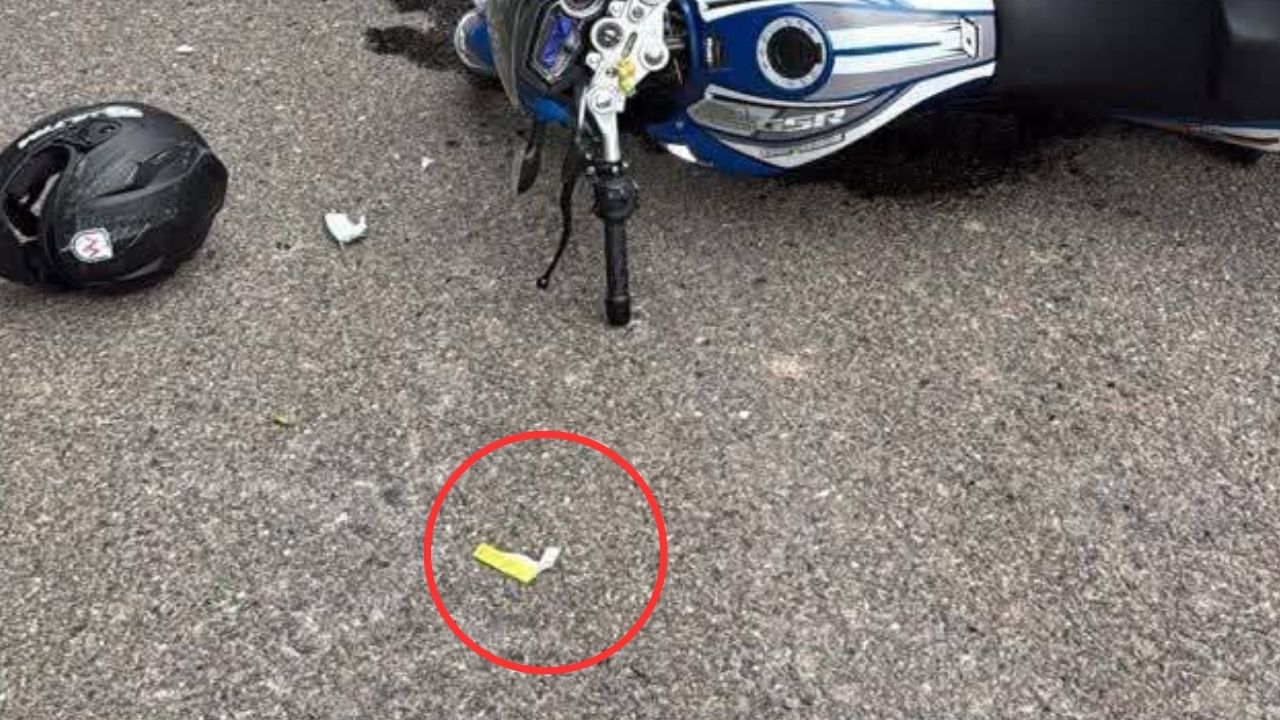 Motociclista se accidenta rumbo a un partido de 'tiktokers' en Santa Cruz de Yojoa