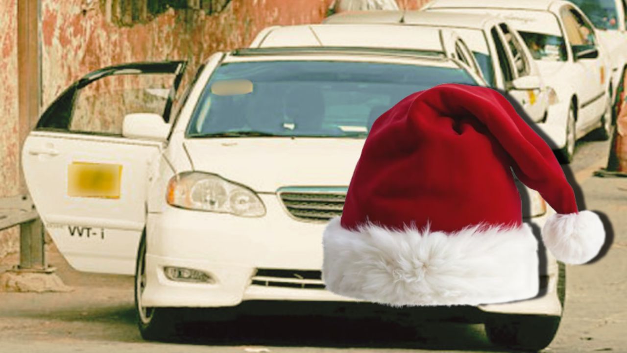 Imagen de ¿Se anima a imitarlo? Taxi con decoración de Navidad se viraliza en Tegucigalpa
