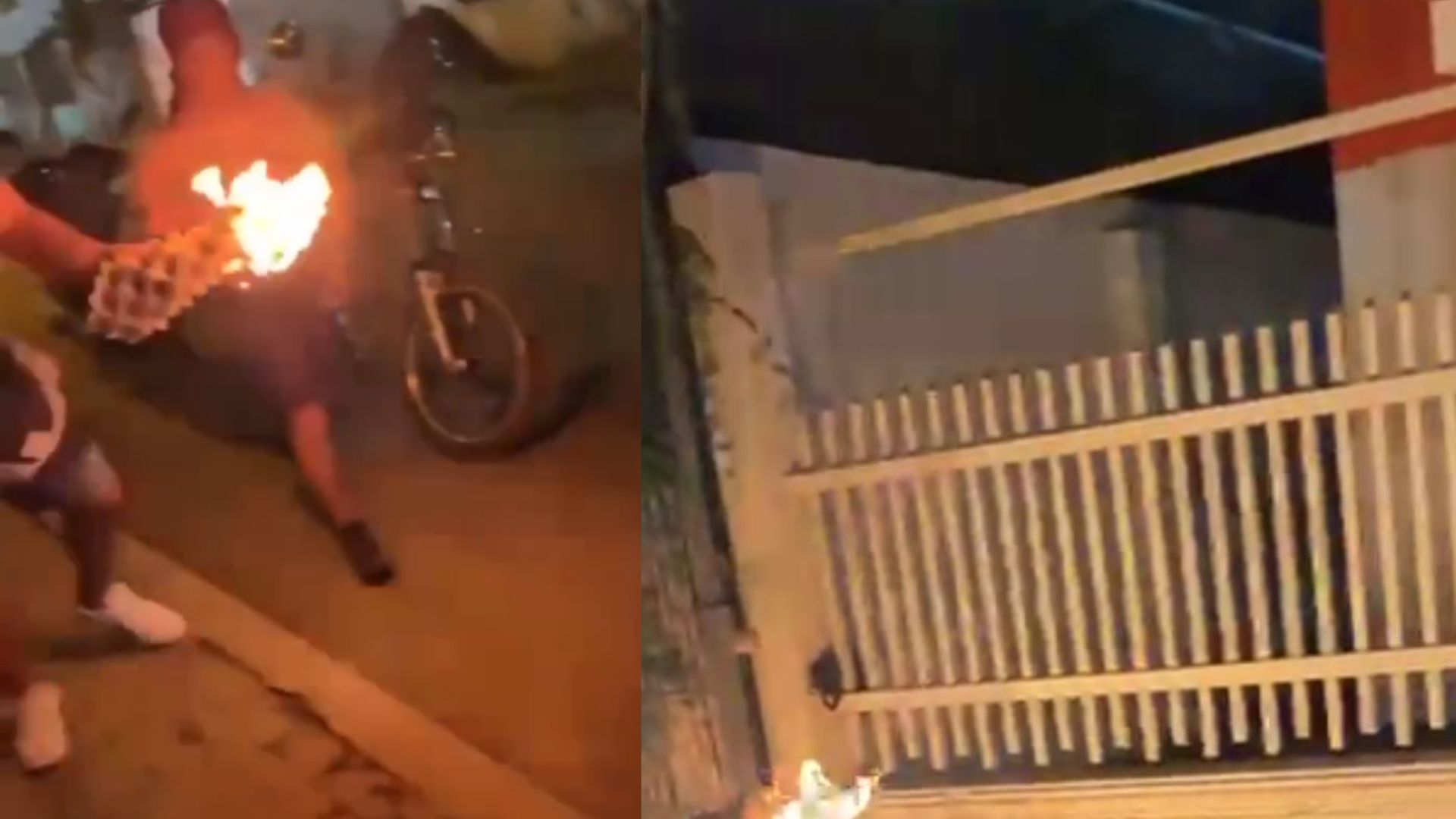 VIDEO: '¡Me quemo!', le prenden fuego a hombre que asaltaba a personas de la tercera edad