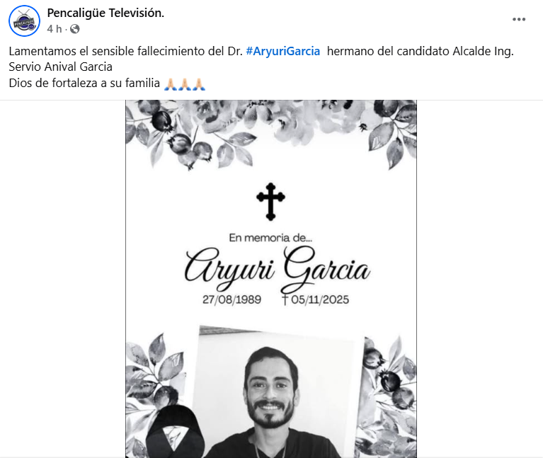 Captura de pantalla de la publicación