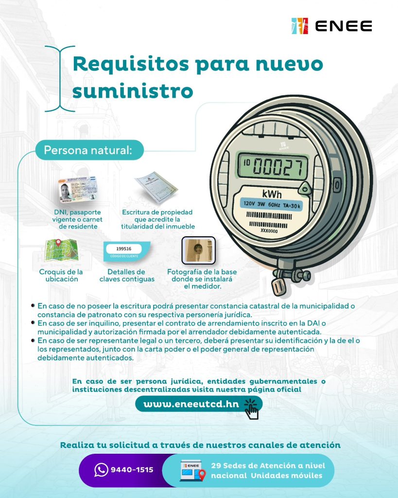 Una foto con los requisitos