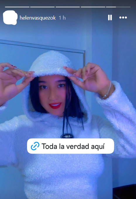 Historia de Helen Vásquez donde mira al frente