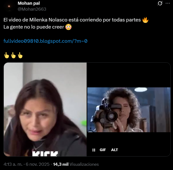 Captura de pantalla de la publicación