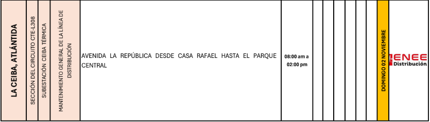Lista de colonias que no tendrán luz pasado mañana