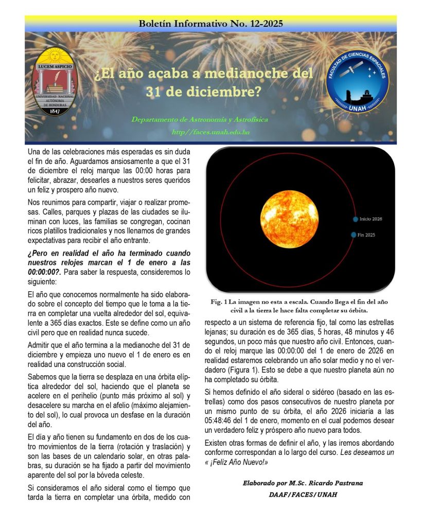 Boletín informativo de la UNAH