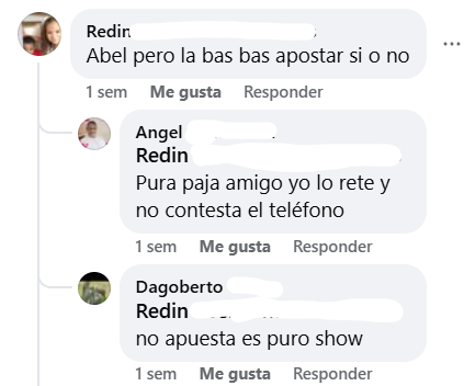 Captura de pantalla de los comentarios