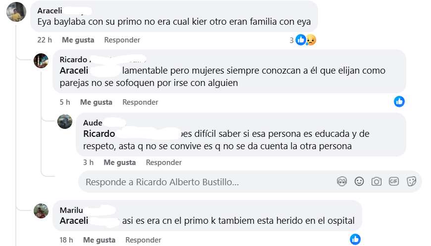 Captura de pantalla de los comentarios