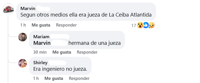 Captura de pantalla de los comentarios
