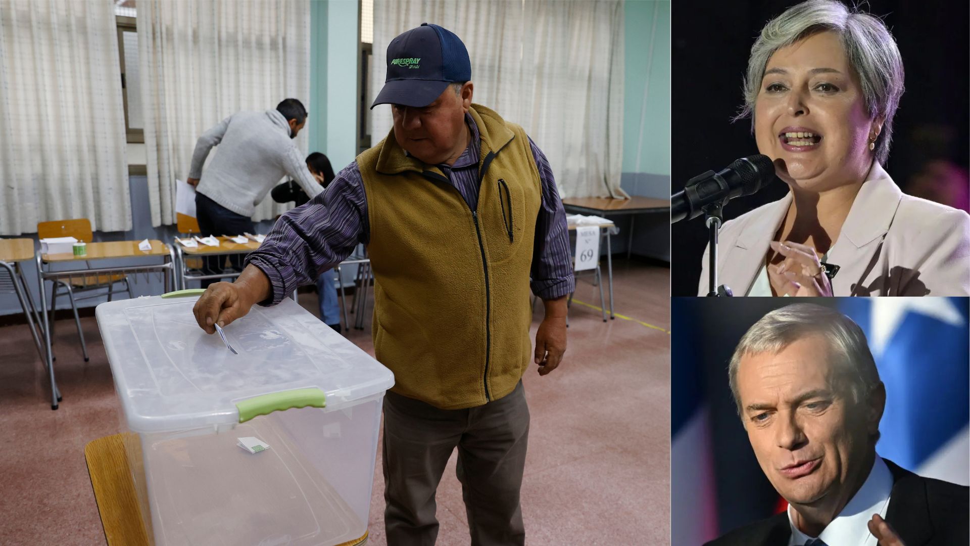 Chilenos deciden entre el derechista Kast y la comunista moderada Jara