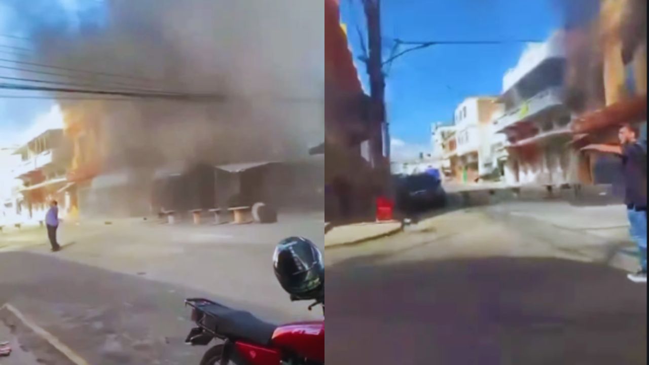 Voraz incendio consume edificio en San Pedro Sula