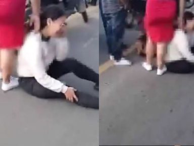 VIDEO: Motociclista llora tras arrollar a un anciano en Tegucigalpa