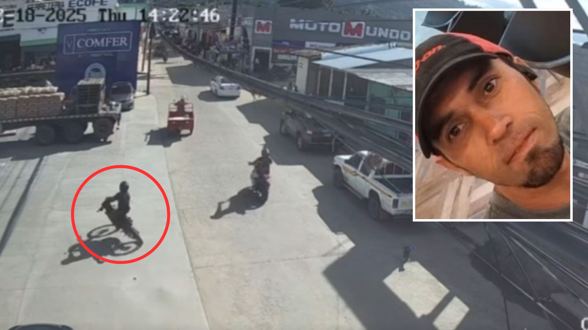 Video capta muerte de motociclista en El Paraíso: impactó contra una rastra