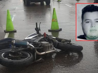 'Estaba estresado': conductor de moto muere tras impactar con una base de concreto en SPS