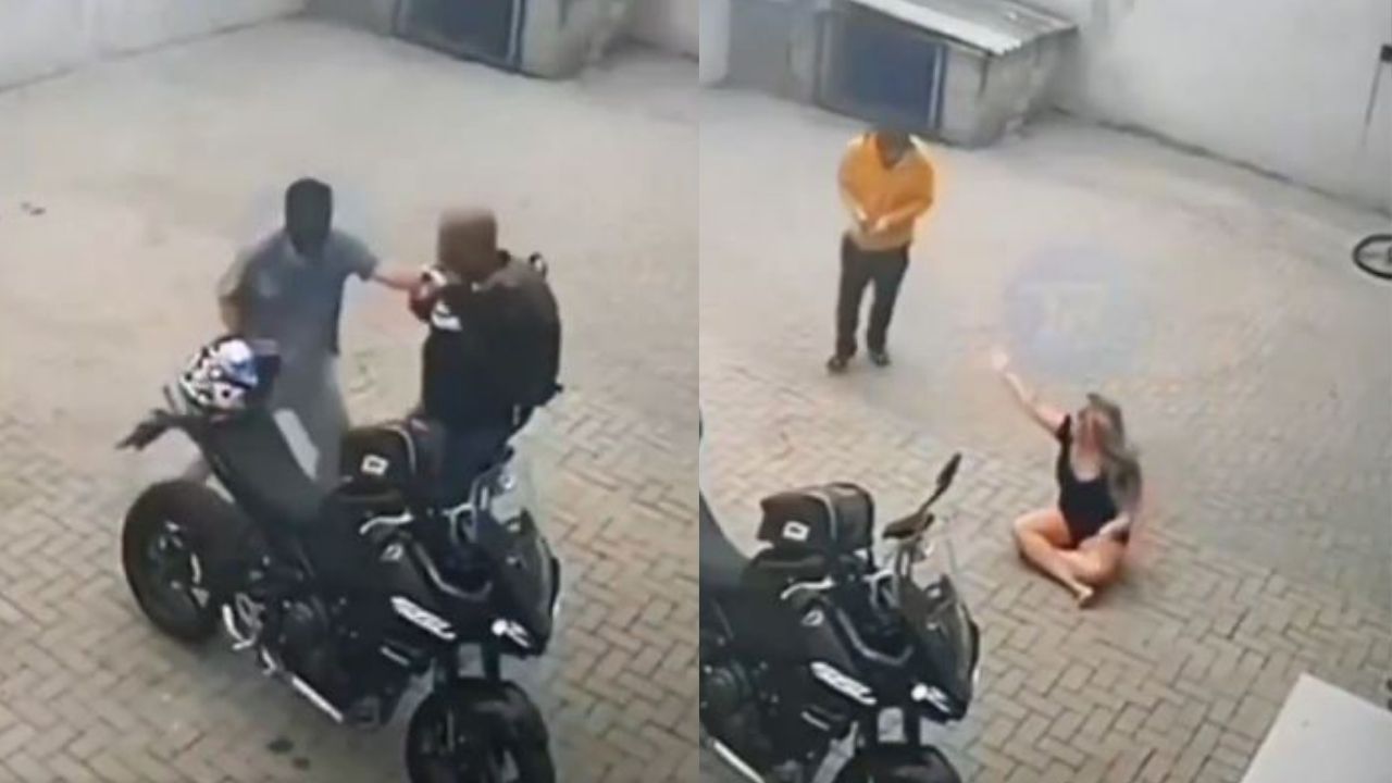 VIDEO: Mujer dispara a tres ladrones que asaltaban a su esposo