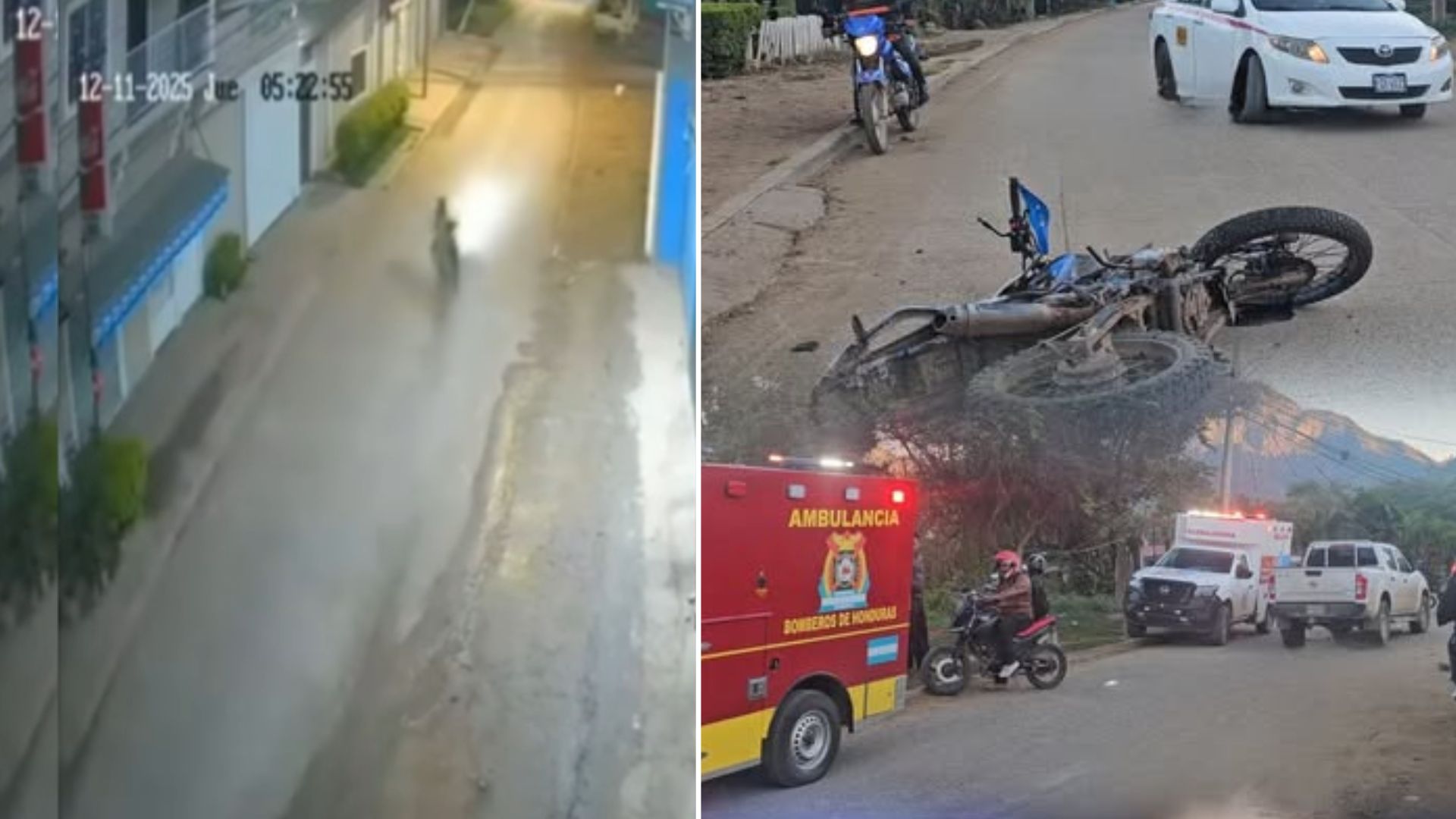 VIDEO: Así fue brutal accidente de tránsito donde murió adolescente de 15 años en Danlí