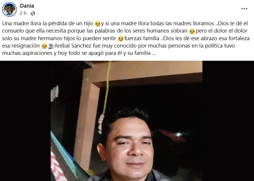 Captura de pantalla de la publicación