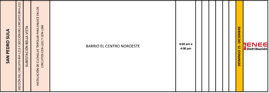 Lista de colonias que no tendrán luz pasado mañana