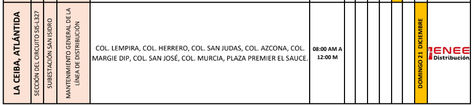 Lista de colonias que no tendrán luz pasado mañana