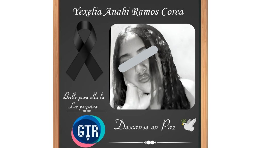 Muestras de pesar por la muerte de Yexelia Anahi Ramos Corea