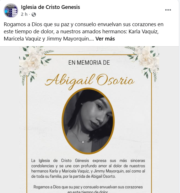 Captura de pantalla del comentario