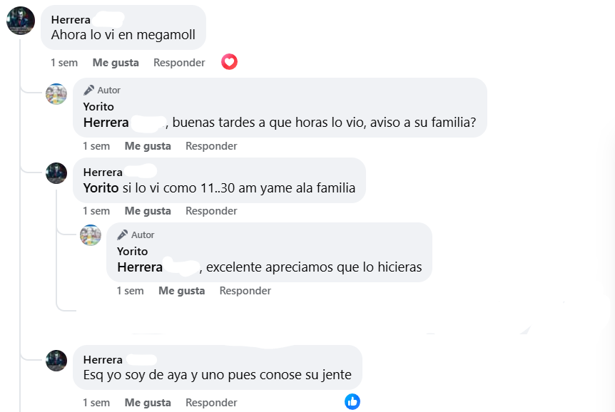 Captura de pantalla de los comentarios