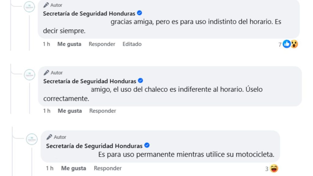 Captura de pantalla de los comentarios
