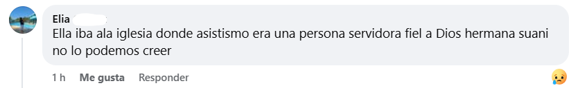 Captura de pantalla del comentario