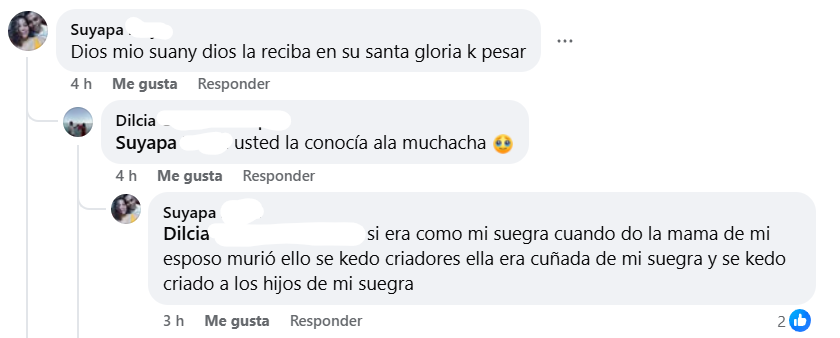 Captura de pantalla de los comentarios