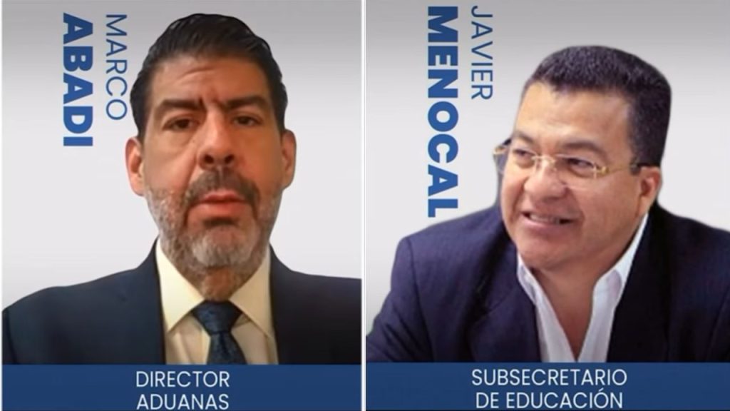 A la izquierda, Abadie; a la derecha, Menocal