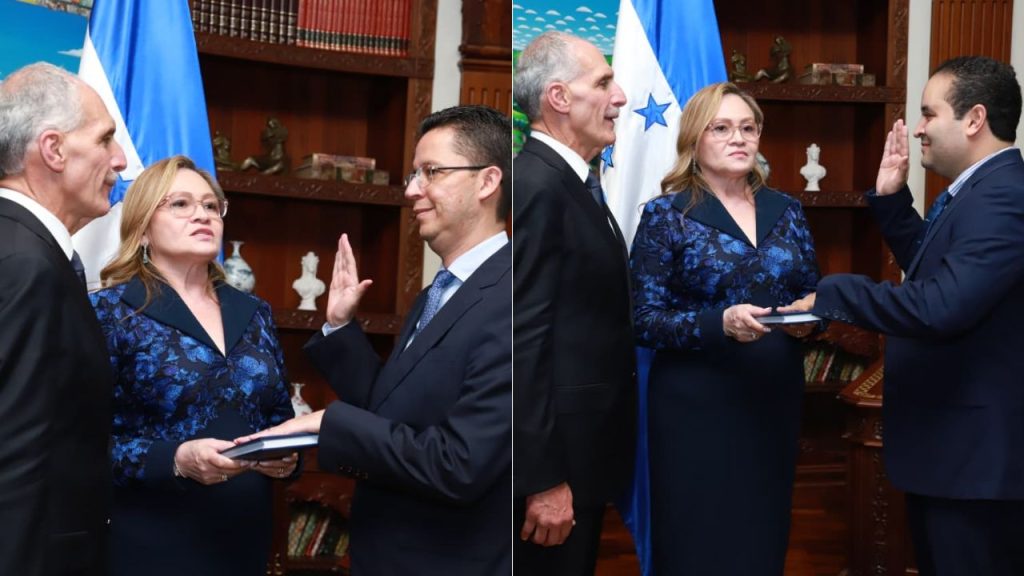 Funcionarios del gabinete de Gobierno de Honduras 2026 de pie