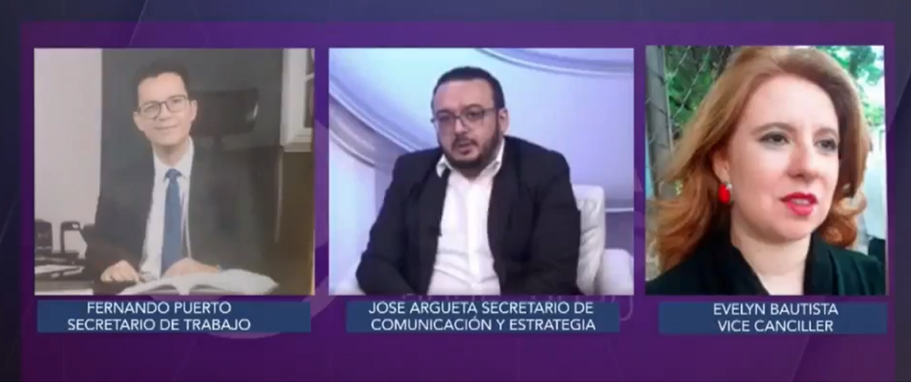 Funcionarios del gabinete de Nasry Asfura