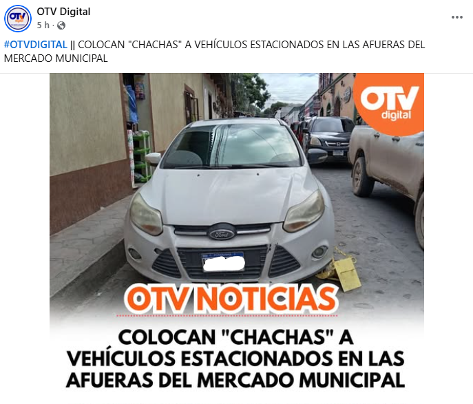 Captura de pantalla de la publicación