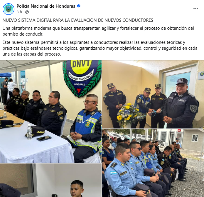 Captura de pantalla de la publicación