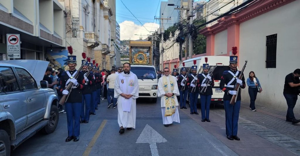 Una foto de la peregrinación